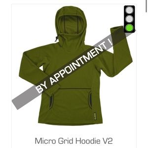 ISO—melanzana micro grid hoodie